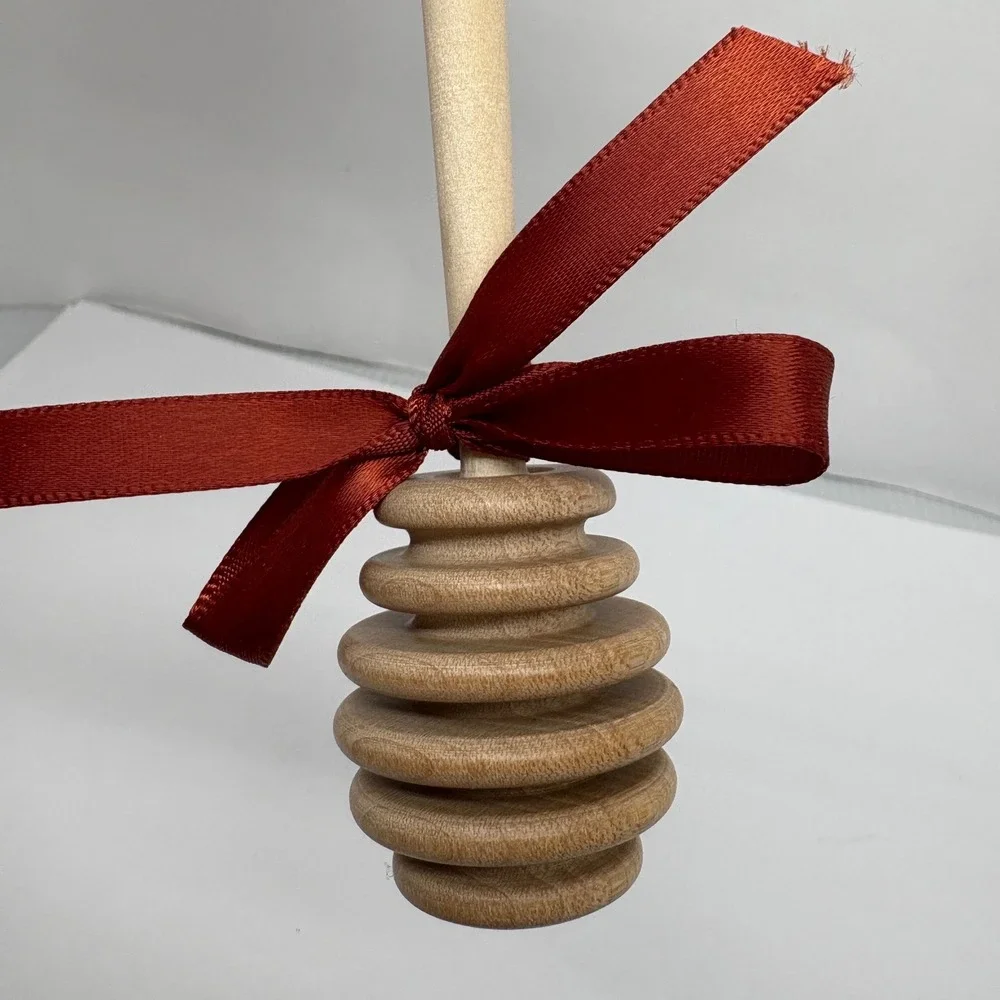 Honey Dipper Wood‎ Server With Ribbon Farmhouse Kitchen Decor Housewarming Gift